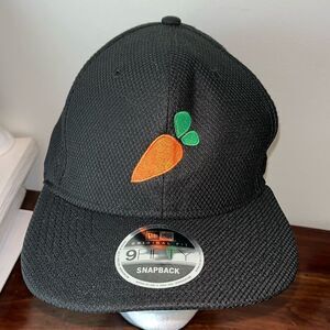 Black New Era Jannik Sinner SnapBack Tennis Carrot French Open Hat Cap US Open